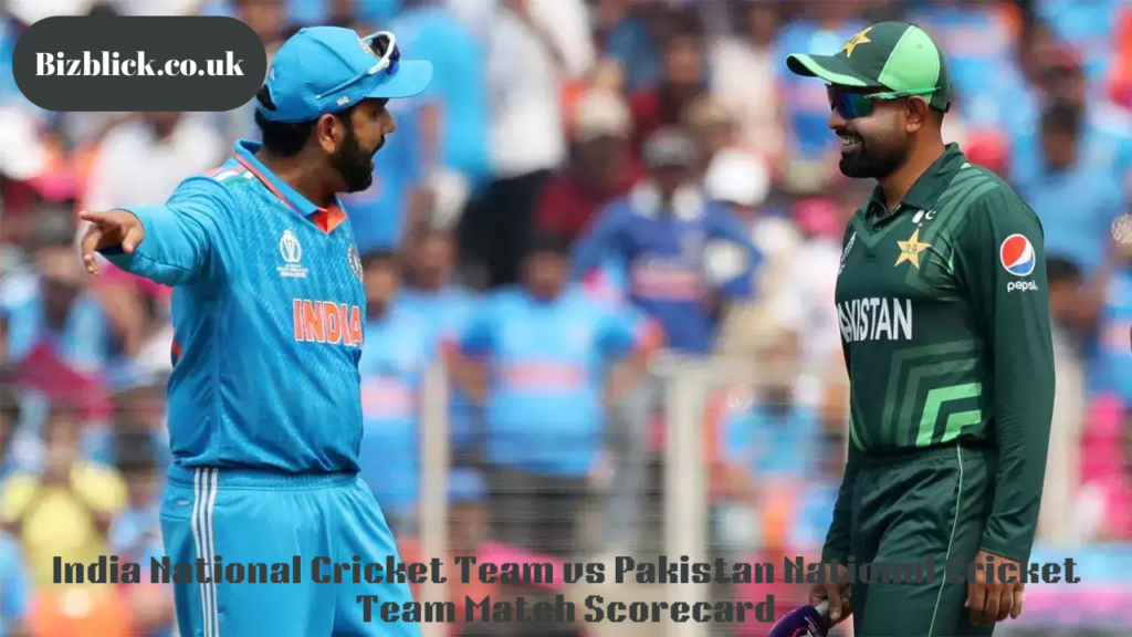 India National Cricket Team vs Pakistan National Cricket Team Match Scorecard